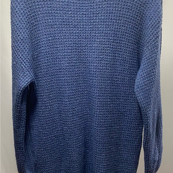 American Eagle Waffle Knit Heather‎ Blue Sweater size XS - Picture 5 of 9